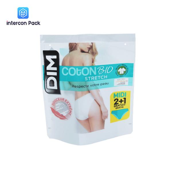 Upright Paper Plastic Composite Bag Environmental Protection For Garment