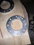 DIN Standard Weld Neck Copper Nickel Flange Yellow Transparent Coating For Oil