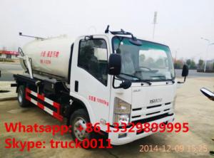 China 2020s new best price ISUZU vacuum truck for sale, ISUZU sewage suction truck for sale, sludge tank truck for sale on sale