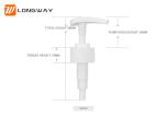 Durable 28 410 Lotion Pump , 1.6-2.0cc/T Discharge Pretty Lotion Dispenser