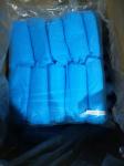 Anti Slip Plastic Foot Disposable Shoe Covers Light Blue Color 30gsm Thickness