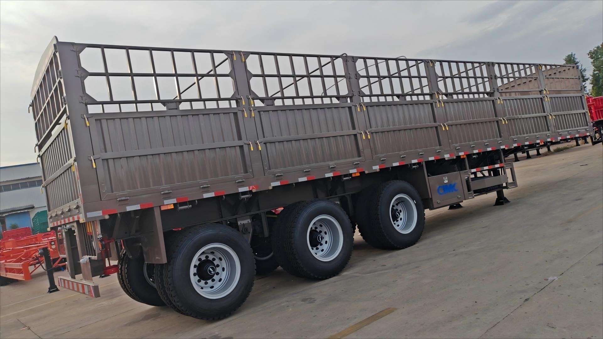 New Design Fence Semi Trailer For Animals Transportation Or Heavy Duty Transportation