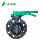 Auto Sealed PVC Green Handle Butterfly Valve with EPDM Rubber Seat and Butterfly