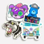 Waterproof Die Cut Vinyl Stickers CMYK Color Printing Custom Brand Logo