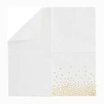 Foiled Gold Paper Napkin Tissue Biodegradable Recyclable For Party