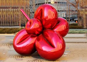 Wholesale Large Metal Plaza Decoration Painted Metal Sculpture Titanium Coating 300cm Length from china suppliers