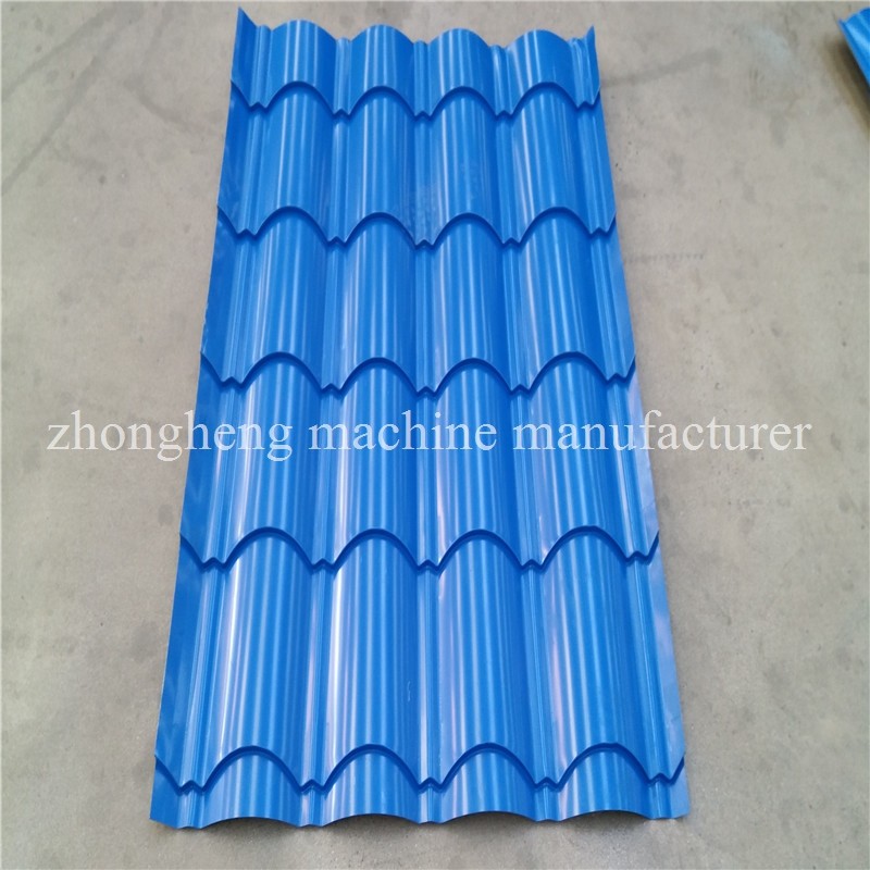 Siemens Motor Drive Metal Roofing Glazed Tile Roll Forming Machine