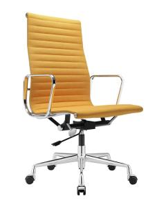 Wholesale Modern Aluminum Leather High Back Chair With Armrest In Genuine Leather Cover from china suppliers