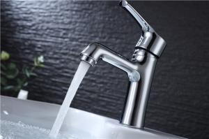 Wholesale Single Lever Contemporary Sink Faucets Chrome Plated Finish With Extra Large Round Spout from china suppliers