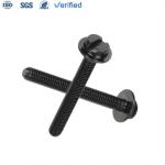 Long Bolt Carbon Steel Black Zinc Slotted Non-Standard Flat Head With Intermedia