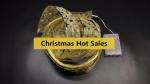 Christmas Decoration LED Ribbon Lights Christmas Tree Ornaments DIY Lace Bows
