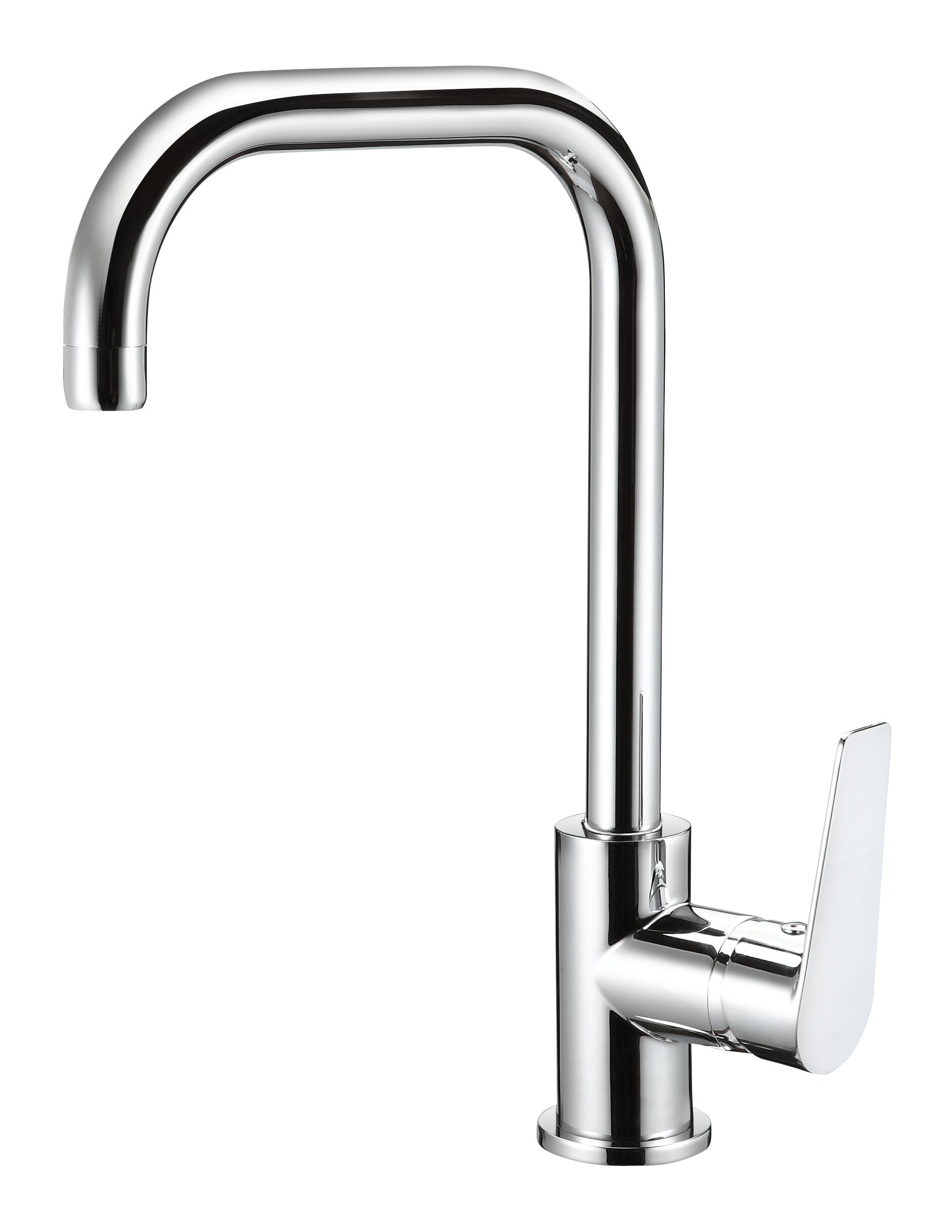 Chrome Single Lever Kitchen Mixer Tap 360 Degree Rotating Kitchen Faucet