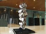 Hotel Decoration Stainless Steel Sculpture Large Ornaments Abstract Style