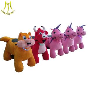 Wholesale Hansel hot selling coin animals panda scooter plush rideable motorized animals from china suppliers