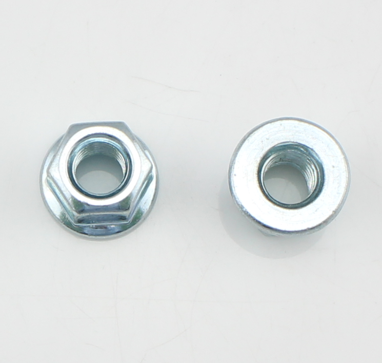 Metric Metal Stainless Steel Flange Nuts Non Slip Hexagon Flange Nut