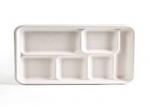 PLA Biodegradable Take Away Food Packaging , Disposable Foam Blister Compartment