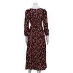 OEM maufactory Print Long Skirt Doll Collars Polyester European American Long