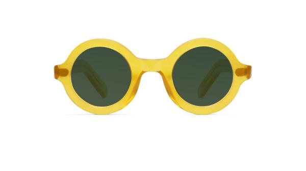 Acetate Polarized Sunglasses Women Men Round Transparent clear Sun Glasses