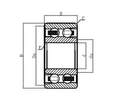 Wholesale Double Row Deep Groove Ball Bearings 4200 from china suppliers