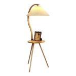 Solid Wood Tray Floor Lamp For Living Room Tea Table Furniture Bedroom Bedside