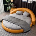Fabric Hotel Round Bed Villa Bedroom King Bed 2m 2.2m Atmospheric Luxury
