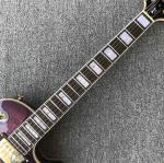 Grand Purple burl top Electric Guitar, Solid Mahogany Body 6 strings Guitarra