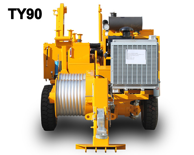 Stringing Equipment Hydraulic Cable Puller For Transmission Line Max Speed 5km/H