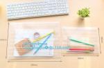 slider bag plastic zipper bag vinyl cosmetic bag, vinyl zipper pouch/Clear