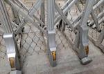 80x80mm Stainless Steel Cable Mesh Customized Height Polished Surface Treatment
