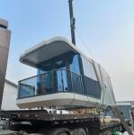 Hot selling Furnished Cabin Homes Villa House 40FT Container House White Capusal