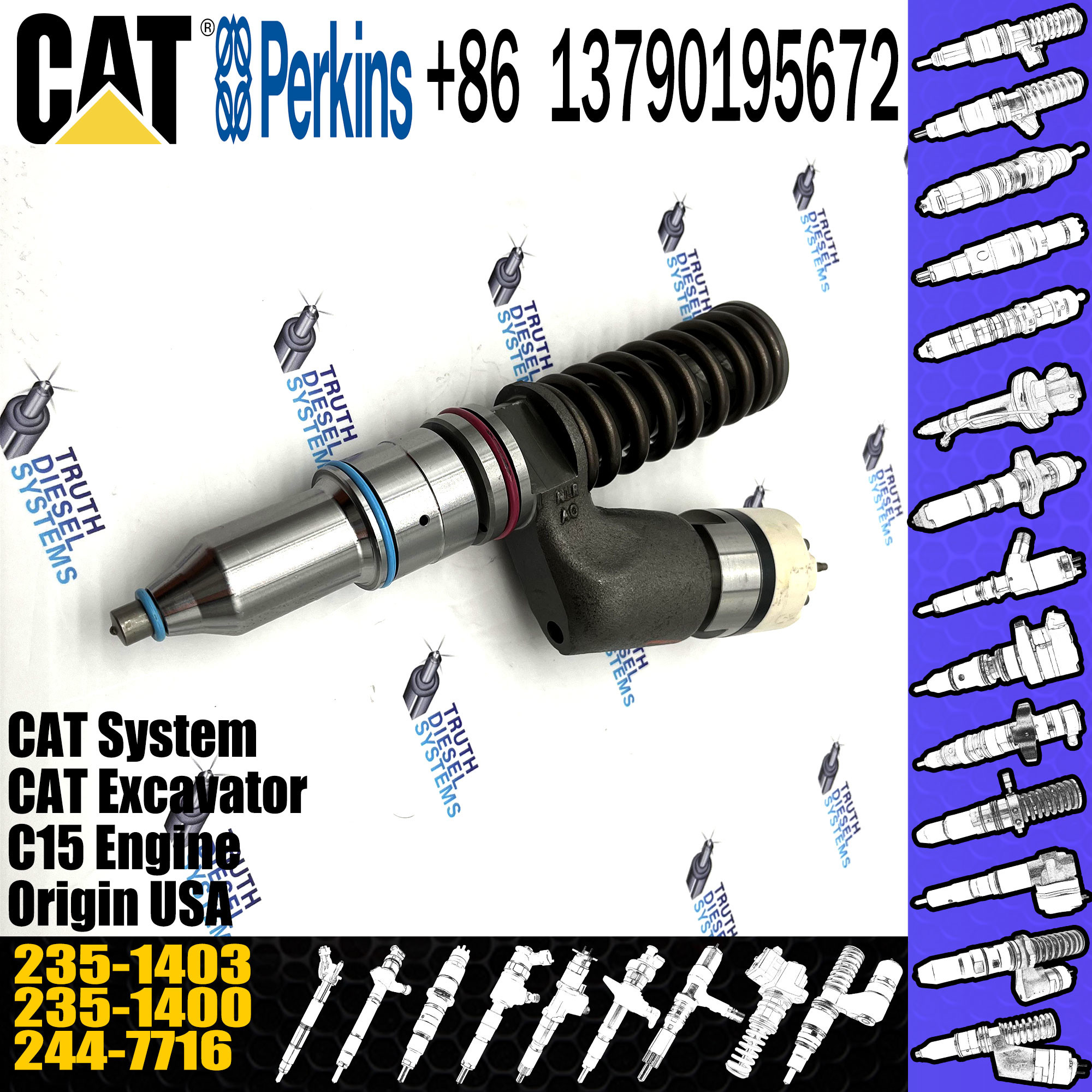 2351403 Caterpillar Fuel Injector 235-1403 Engine Spare Part