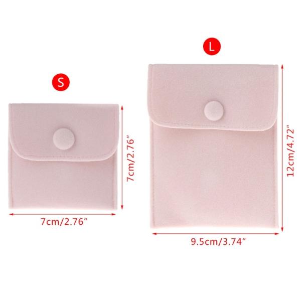 Quality Drawstring Embossing Logo 4x6" Velvet Envelope Pouch With Button for sale