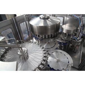 Buy cheap 500 Ml Rotary 3 In 1 Liquid Water Bottle Filling Machine PLC Control Ss304 from wholesalers