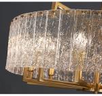 Modern home living room decoration round glass lighting candle Chandelier(WH-CY