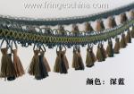 Handmade fashionable chain beads lace tassels fringes for curtain/sofa/pillow
