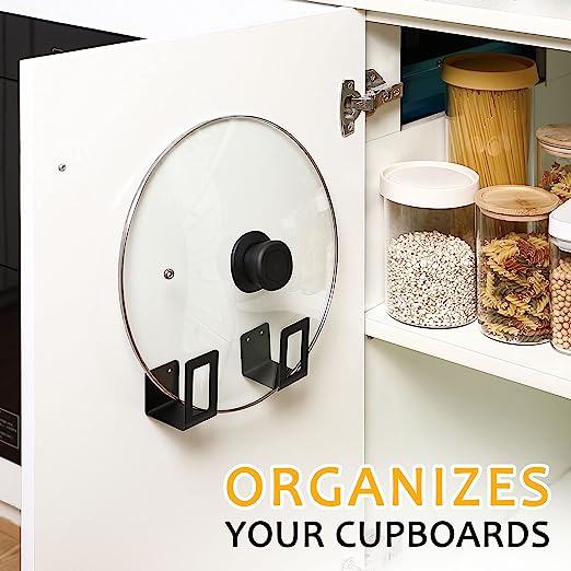 Easy-to-Install Kitchen Cabinet Door Pot Pan Lid Holder for Maximum Efficiency