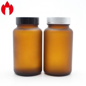 Wholesale 300ml Medical Wide Mouth Frosted Glass Bottle Frosted Amber Bottles from china suppliers