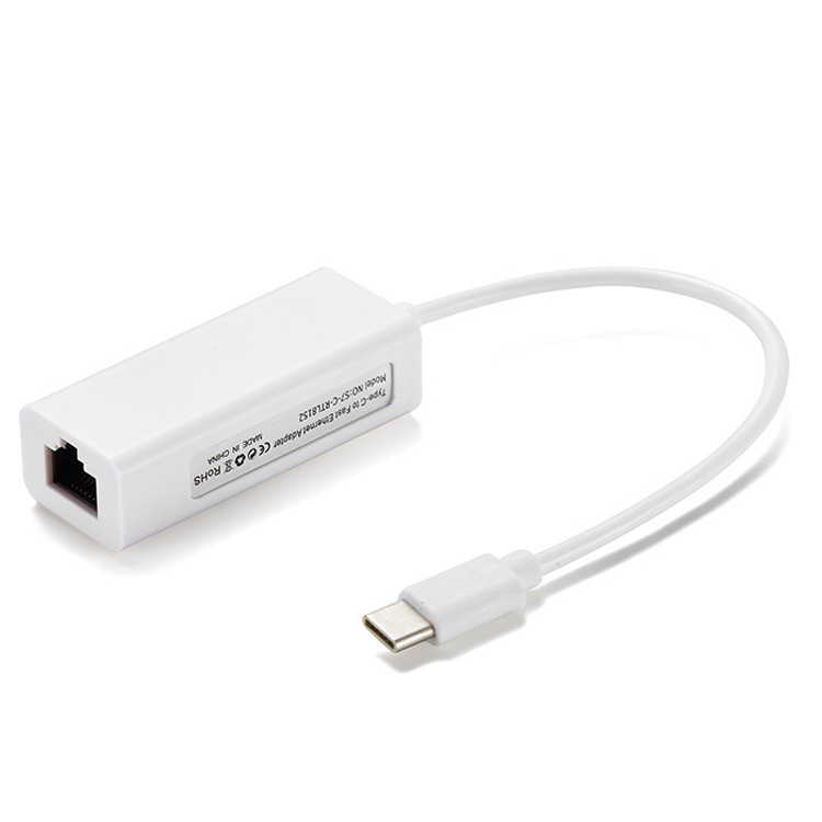 Plug and Play 100Mbps Gigabit USB Type C to RJ45 Ethernet Lan Network Adapter for Laptop Computer