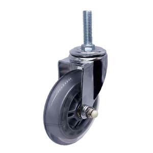 Wholesale Thread Stem PU Transparent Caster Wheel with Chrome Plated For Office Chair from china suppliers