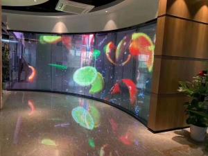 Wholesale 6mm HD Flexible Soft Transparent Led Display Screen 1920Hz 300W/M2 from china suppliers