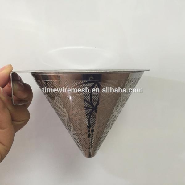 Customized Logo Stainless Steel Coffee Filter For Making 1-4 Cups