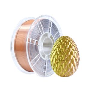 Wholesale 3D Printer Filament 1.75MM PLA Filament Silk Gold Silver Copper Industry Strong Toughness from china suppliers