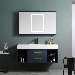 Wholesale Modern Wall Mounted Bathroom Cabinet Group Sink Hotel Bathroom Furniture Custom from china suppliers