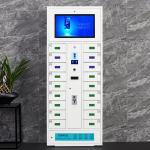 Coin Operated Cell Phone Storage Cabinet Fingerprint Lock With Advertising