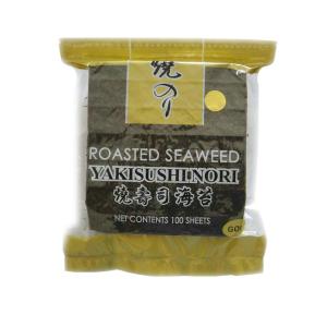 Wholesale 2.8g Roasted Seaweed Yaki Sushi Nori 50 Sheets Natural Flavor from china suppliers