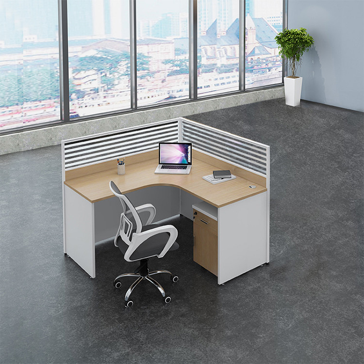 2 4 6 Person Modern Office Workstations Desk Aluminum Profile Fabric Material