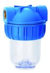 5 Inch Fluoride Water Filter Canister Copper Port , Resin Filter Cartridge Pre