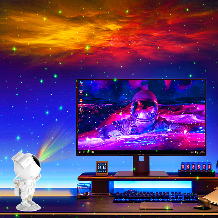 KTV Party Astronaut LED Light Lamp Rotatable With Timing Remote