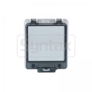 China Syntax AW86 IP67 Waterproof Hinged Windows For Wall Switches 107*129.5*32.5mm on sale