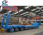 Dual Line Braking System Lowboy Truck Trailers for Heavy-Duty Equipment
